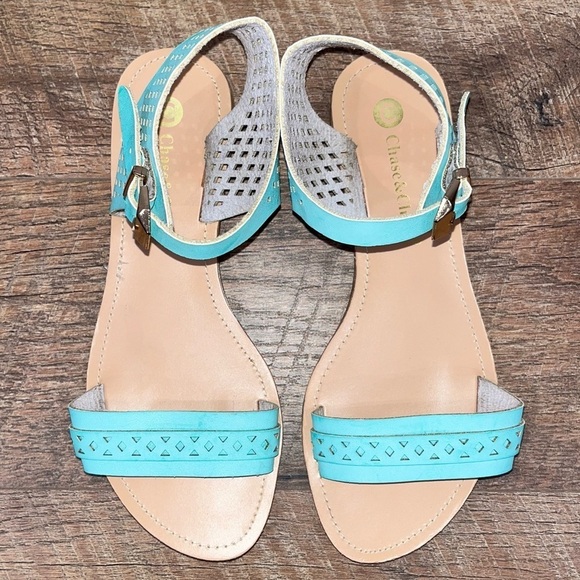 ModCloth x Chase & Chloe Aqua Sandals - Picture 10 of 15